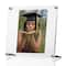 Wexel Art Clear Acrylic Tabletop Floating Picture Frame with Silver Hardware